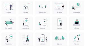 unDraw 的所有插圖均可免費用於商業與個人專案